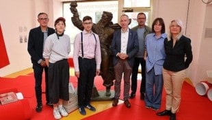 Peter Pirker (kärnten.museum), Isabella Burtscher und Jakob Holzer (Kuratoren), Nikolaj Orasche, ...