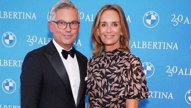 Magnus Brunner und Eva Brunner beim alljährlichen Fundraising Dinner der Albertina.