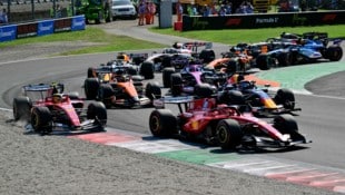 Charles Leclerc drängte Lewis Hamilton in Monza von der Strecke.