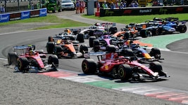 Charles Leclerc drängte Lewis Hamilton in Monza von der Strecke.