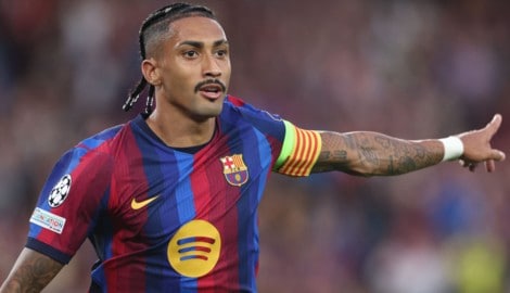 Raphinha ist bei Barca derzeit in Topform.