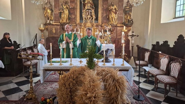 Erntedank in der Propsteikirche Gurnitz: In allen Pfarren wird im Herbst gedankt und gefeiert.