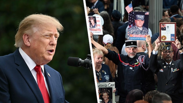 US-Präsident Donald Trump sprach bei seiner Rede zu 9/11 über den Iran-Krieg.