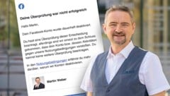 Meta hat die Konten des steirischen Bürgermeisters Martin Weber gesperrt. 