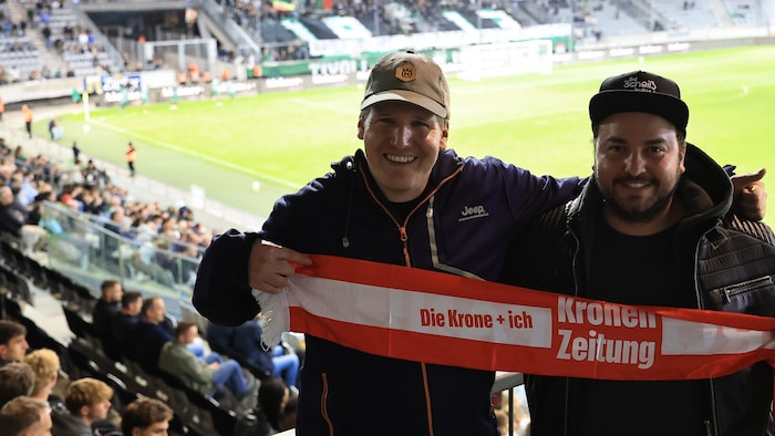 „Krone“-Gewinner Patrick Grissemann und sein bester Freund Christoph Kassler.