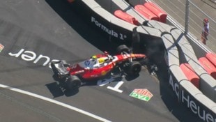 Lewis Hamilton beschädigte seinen Boliden.