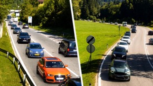 Staus gab es insbesondere auch auf der B179 in Tirol.