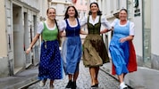 Wunderschöne Tracht ist im Anmarsch.