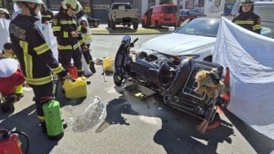 Der Motorradfahrer wurde von einem zufällig vorbeikommenden Rettungsteam reanimiert.