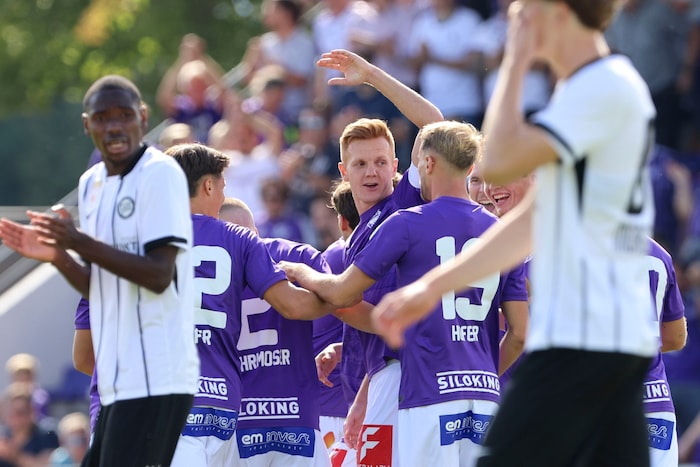 Christian Gebauer traf früh zur Führung für Austria Salzburg.