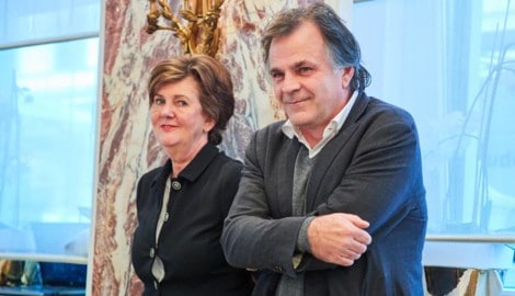 Mit Präsidentin Helga Rabl-Stadler und dem künstlerischen Leiter Markus Hinterhäuser hatten die ...
