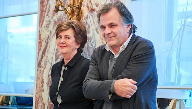 Mit Präsidentin Helga Rabl-Stadler und dem künstlerischen Leiter Markus Hinterhäuser hatten die ...