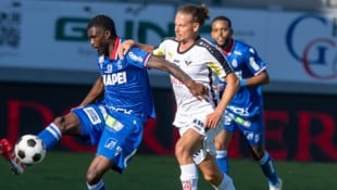 Kein Erfolgserlebnis für Patrick Greil (re.) und Co: Der SCR Altach verliert zu Hause gegen den ...