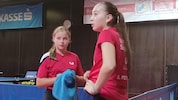 Die UTTC-Girls (li. Braun, re. Pichler) stiegen in die nächste Runde auf