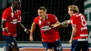 Nenad Cvetkovic feiert seinen Treffer zum 2:0 für Rapid. 