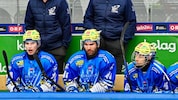 Fragende Gesichter auf der VSV-Spielerbank