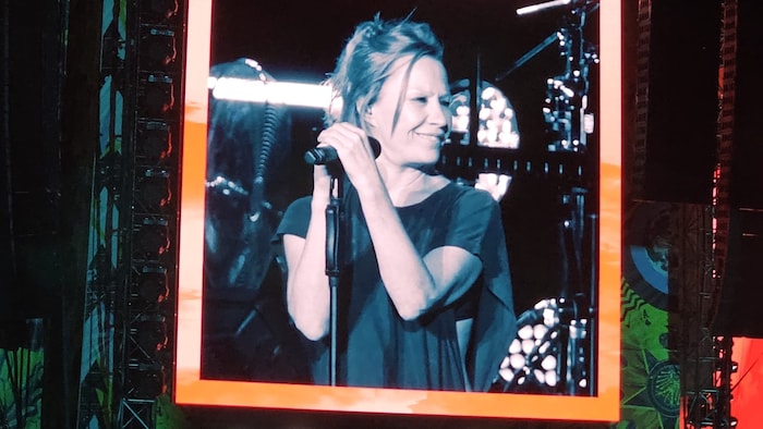 Birgit Minichmayr sang mit der Band „Auflösen“.