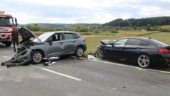 Bei dieser Frontalkollision in Kaindorf wurden drei Personen verletzt.