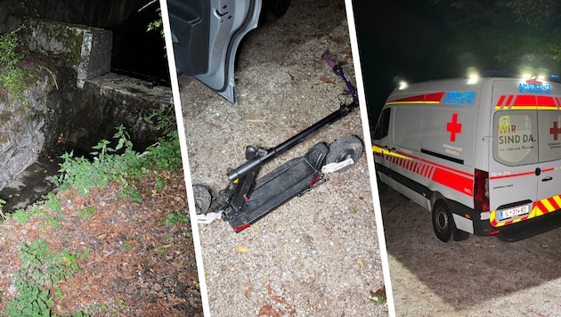 Bei der Flucht vor der Polizei stürzte der Teenager in einen ausgetrockneten Kanal. Die Rettung ...