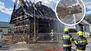 Die traurigen Überreste des Hauses in der Nähe des Fohnsdorfer Freibads – und der unversehrt ...