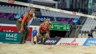 Adrianna Grzybek (l.) und Julia Fussenegger kämpften in Kitzbühel um jeden Punkt.