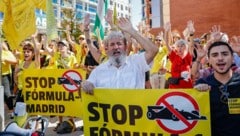 Proteste vor dem Formel-1-Rennen in Madrid