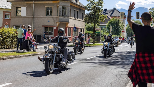 Bei der Harley-Parade herrschte Samstag beste Stimmung.