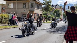Bei der Harley-Parade herrschte Samstag beste Stimmung.