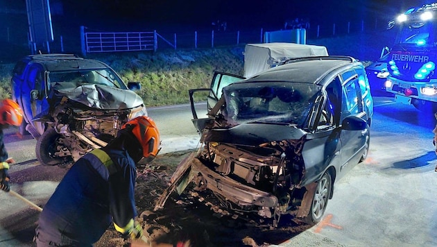Alle vier Unfallbeteiligten wurden ins Spital nach Schladming gebracht.