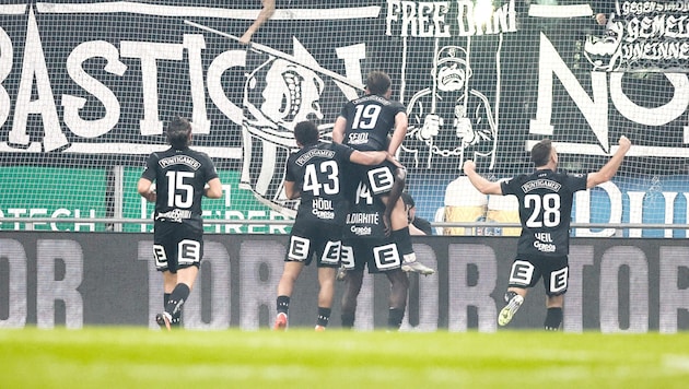 Jubel in Graz! Sturm siegt gegen den LASK mit 2:1.