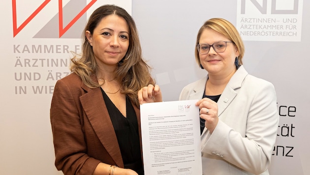 Die Ärztinnen Kamaleyan- Schmied (li.) und Fedra Machacek fordern die Adipositas- Behandlung auf ...