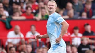 Erling Haaland erzielte das Goldtor gegen Manchester United.