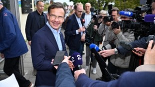 Der konservative schwedische Regierungschef Ulf Kristersson muss zum sein Amt zittern.