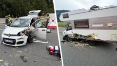 An beiden Fahrzeugen entstand massiver Schaden.