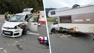 An beiden Fahrzeugen entstand massiver Schaden.