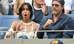 Brad Pitts Freundin Ines de Ramon war in einem raffinierten Spitzentop der Hingucker in den ...