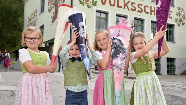 Was für strahlende Lächeln hier in der Lungauer Volksschule St. Michael!
