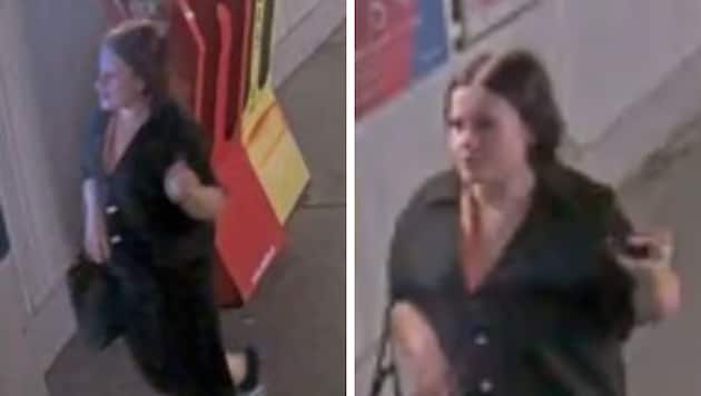 Mit diesen Fotos sucht die Polizei nach der Verdächtigen.