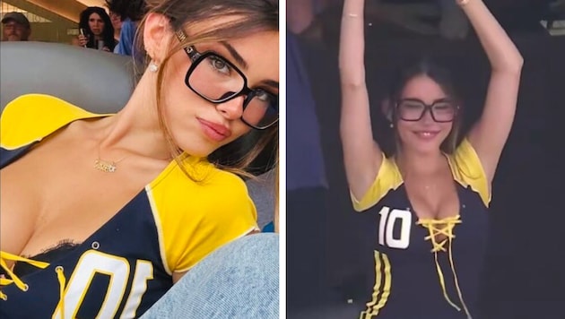 Madison Beer feuerte beim NFL-Saisonstart ihren Verlobten Justin Herbert an.