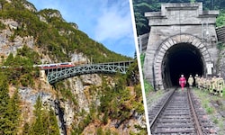 Die Karwendelbahn verläuft spektakulär. Im Vorjahr wurde im Martinswandtunnel geübt, wie das ...