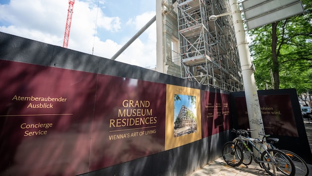 Als „Grand Museum Residences“ werden die Luxuswohnungen auf der Mahü verkauft.