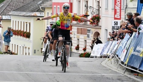 „Team Vorarlberg“-Kapitän Colin Stüssi sorgte beim Finale der Road Cycling League Austria für ...