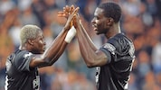 Bärenstark beim Liga-Debüt: Sturms Neue Oumar Diakite und Joshua Quarshie (re.).