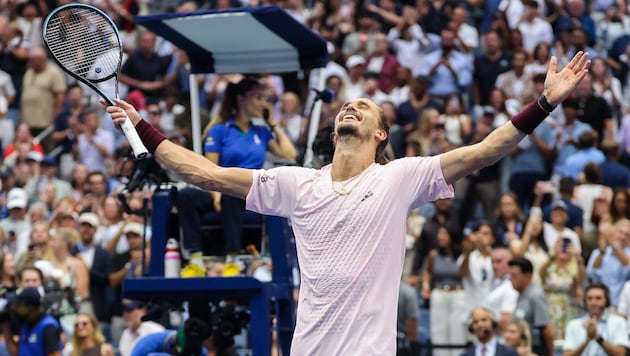 Zverev genoss den Sieg in vollen Zügen.