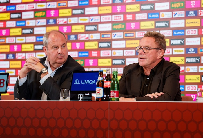 ÖFB-Boss Josef Pröll und Teamchef Ralf Rangnick