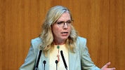Grünen-Chefin Leonore Gewessler rechnet nicht mit einem vorzeitigen Ende der Koalition in ...
