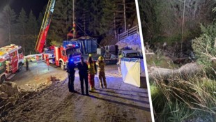 Auf einer Straßenbaustelle kam es zu dem Unglück. Am Abend wurde die Leiche entdeckt und ...