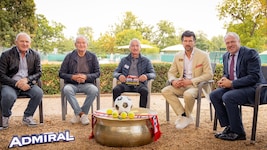 Experte Kurt Garger, Fußball-Legende Herbert Prohaska, Moderator Hannes Steiner, ...