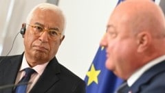 EU-Ratspräsident Antonio Costa und Österreichs Bundeskanzler Christian Stocker
