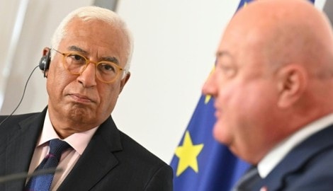 EU-Ratspräsident Antonio Costa und Österreichs Bundeskanzler Christian Stocker